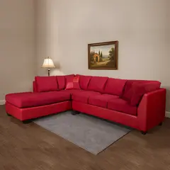 LATAM HOME - Sofá Seccional Padua 5 Cuerpos Burdeo