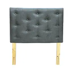 GENERICO - Respaldo 1 Plaza Gris Lino Muebles Rimar