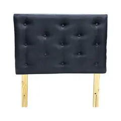 GENERICO - Respaldo 1 Plaza Negro Lino Muebles Rimar
