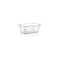 GASTROPLAST - CONTENEDOR POLICARBONATO TRANSPARENTEGN 1/4x10 cms