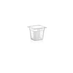 GASTROPLAST - CONTENEDOR POLICARBONATO TRANSPARENTE 16x15 CM