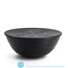 GUZZINI - Contenedor con Tapa Tierra Color Negro 25cms