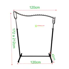 GENERICO - Perchero De Metal Cascada Extendible Con Ruedas 212cm