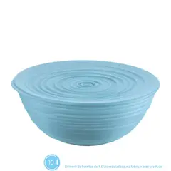 GUZZINI - Contenedor con Tapa Tierra Color Celeste 25cms
