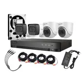 HIKVISION - Kit 4 Camaras Profesional Fhd 1080p Lite Dd 500gb