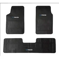 GENERICO - PISOS DE GOMA 3 PIEZAS PARA AUTOMOVIL Y CAMIONETA MAZDA