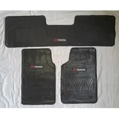 GENERICO - PISOS DE GOMA 3 PIEZAS PARA AUTOMOVIL Y CAMIONETA TOYOTA