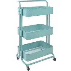 LUMAX - Carrito Organizador 3 Niveles con Ruedas Verde