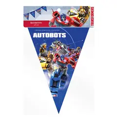 TRANSFORMERS - Set Banderines Feliz Cumpleaños