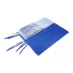 GENERICO - Lona Paredes Laterales Para Toldo Plegable 2x2 Azul Transparente