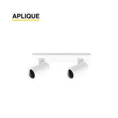 DEMASLED - Aplique Techo Muro Móvil Dirigible doble Porta Gu10 Sin Ampolleta