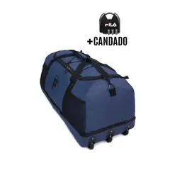 F LA MALETA DE CHILE - Bolso enrollable Goliat 130 ltrs + candado azul