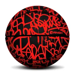 AND1 - Balón Xcelerate Graffiti Basketball Rojo