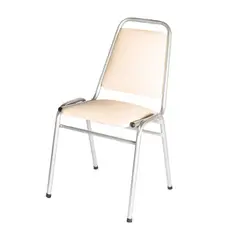 INCATEX - Silla Auditorio Tapizada Beige metalizada