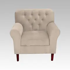 GENERICO - Sillón Baúl 1 Cuerpo Estilo Capitoné Recife - Beige