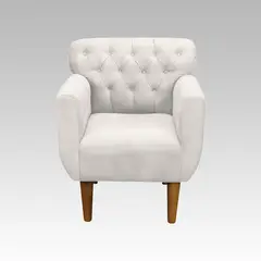 GENERICO - Sillón Estilo Capitoné Marbella - Blanco