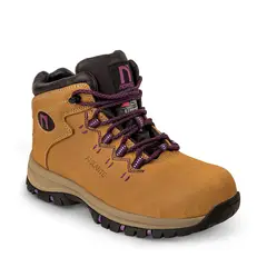 NORSEG - Zapato de Seguridad Adelaida Beige Morado Mujer