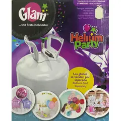 GLAM - Balón Cilindro Gas Helio Ultra Liviano Para 30 Globos