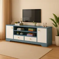 GENERICO - Rack tv blue con 4 cajones de 32" a 58"  140CM