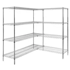 AUTORODEC - Estante de acero en L de 152x137x160 cm 4 repisas