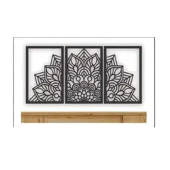 GENERICO - Cuadros Decorativos Forma Mándala en Madera MDF 3mm