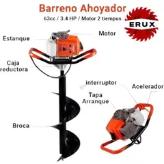 ALTERNATIVE - Barreno Ahoyador 52cc Con Broca De 20cm