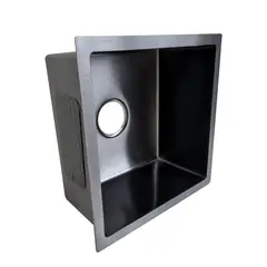 MODERN SPACE - Lavaplatos 43x39 Deluxe Negro Bajo O Sobre Cubierta