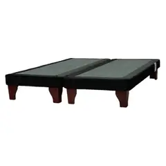 DULCES SUEÑOS - Base De Cama Europea Negro Felpa 2 Plazas 150X190cm