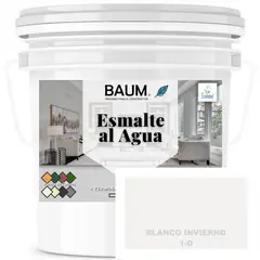 BAUM - TINETA PINTURA ESMALTE AL AGUA - BLANCO INVIERNO 1-D