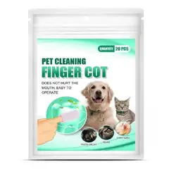 GENERICO - Cepillo De Dientes Mascota Tipo Dedo No Necesita Pasta 20pcs