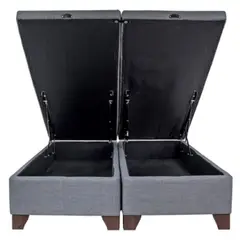 BLOCCARE - Base De Cama Baul King div. Patas 11 cm ideal para Aspiradora Robot