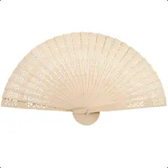 U BUY - Abanico Madera Pack 30 Unidades Suministro Boda Fiesta