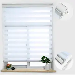 GENERICO - Cortina roller duo 80X240 blanca