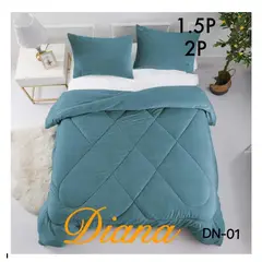 GENERICO - Cobertor de invierno Plush con chiporro 1,5 Plaza - Turquesa (D)