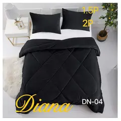 GENERICO - Cobertor de invierno de plush y chiporro 1,5 Plaza - Negro