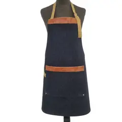 GENERICO - Pechera Mezclilla con eco-cuero