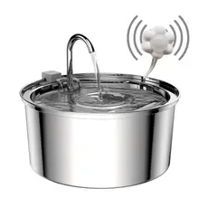 GENERICO - Bebedero Gato Acero Inox Llave Silenciosa Sensor Movimiento…