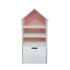 DECORACION CREATIVA - Juguetero Repisa Casa Infantil Rosado Blanco Montessori…