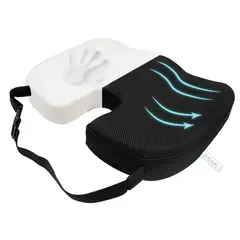 HOWELL - Cojín Lumbar Ortopédico Viscoelástico Asiento