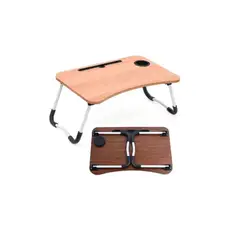 GENERICO - Mesa Notebook Cama Portavaso Madera