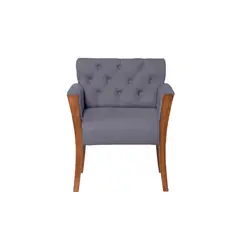 LATAM HOME - Sitial Kiel Capitoné Gris Oscuro