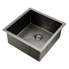 OEM - Lavaplatos Dekora Negro 39X36 2Mm Para Empotrar Sobre O Bajo Cubierta