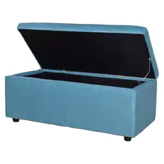 MASEL - Banqueta baul felpa 100 x 50 x 45