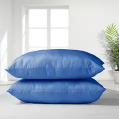 MASEL - Set 2 almohadas premium eco colores 50x70 Azul