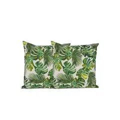 MASEL - Set 2 cojines lona española bahamas green 50 x 50