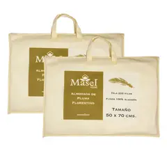 MASEL - Set 2 almohadas pluma natural florentino 50 x 70