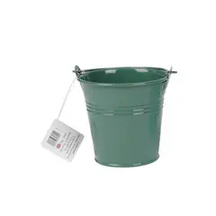 HOMEWELL - Balde de metal verde 8x7cm