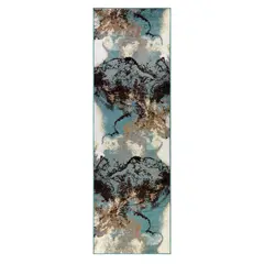 MODA ALFOMBRAS - ALFOMBRA PASILLO AMIGO AZUL 70 X 230 CM