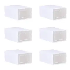 U BUY - Set 6 Caja Para Zapatos Organizador Armarble Apilable Flippe