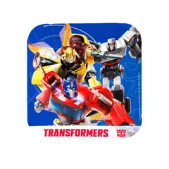 TRANSFORMERS - Set 6 Platos Cartón 18 cm